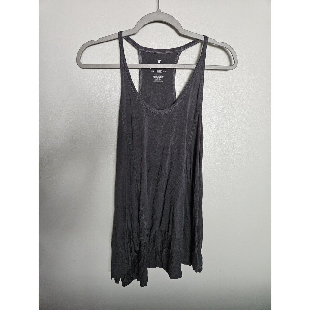 American Eagle Tank Top Womens Size Small Gray Soft & Sexy Sleeveless Flowy